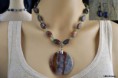 FANCY JASPER NECKLACE AND EARRING SET